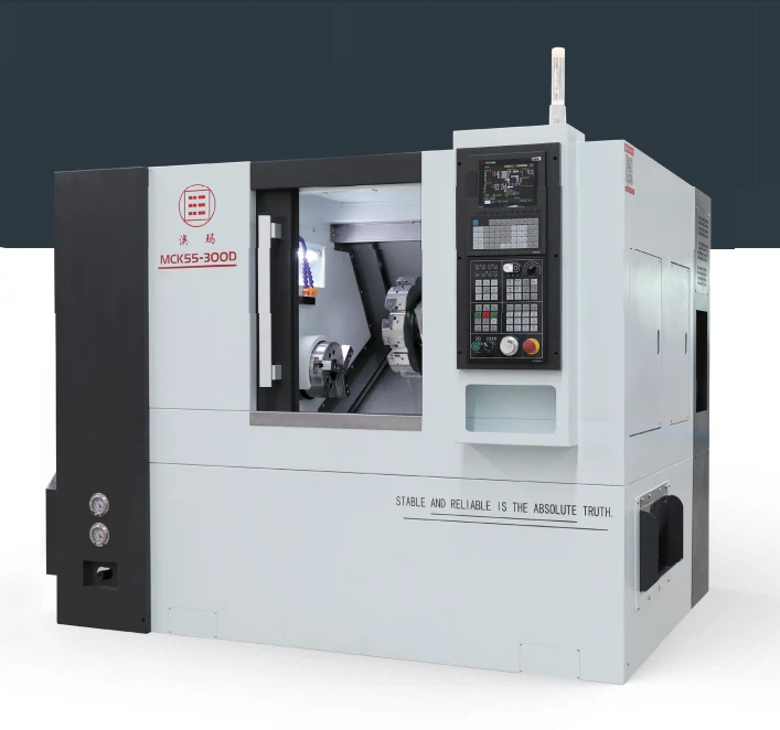 Oblique Bed Power Tool Turret Mill-Turn Center